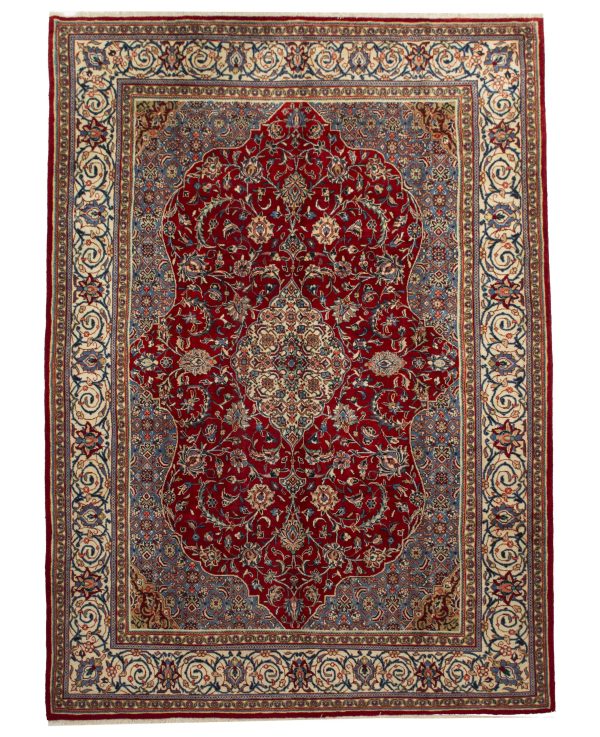 Sarouq Vintage Persian Hand Knotted NZ Wool Rug Iranian (384×267)
