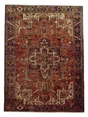 RUG SOLD, Heriz Hand Knotted N Z Wool Veg Dye Iranian(346×265)cm