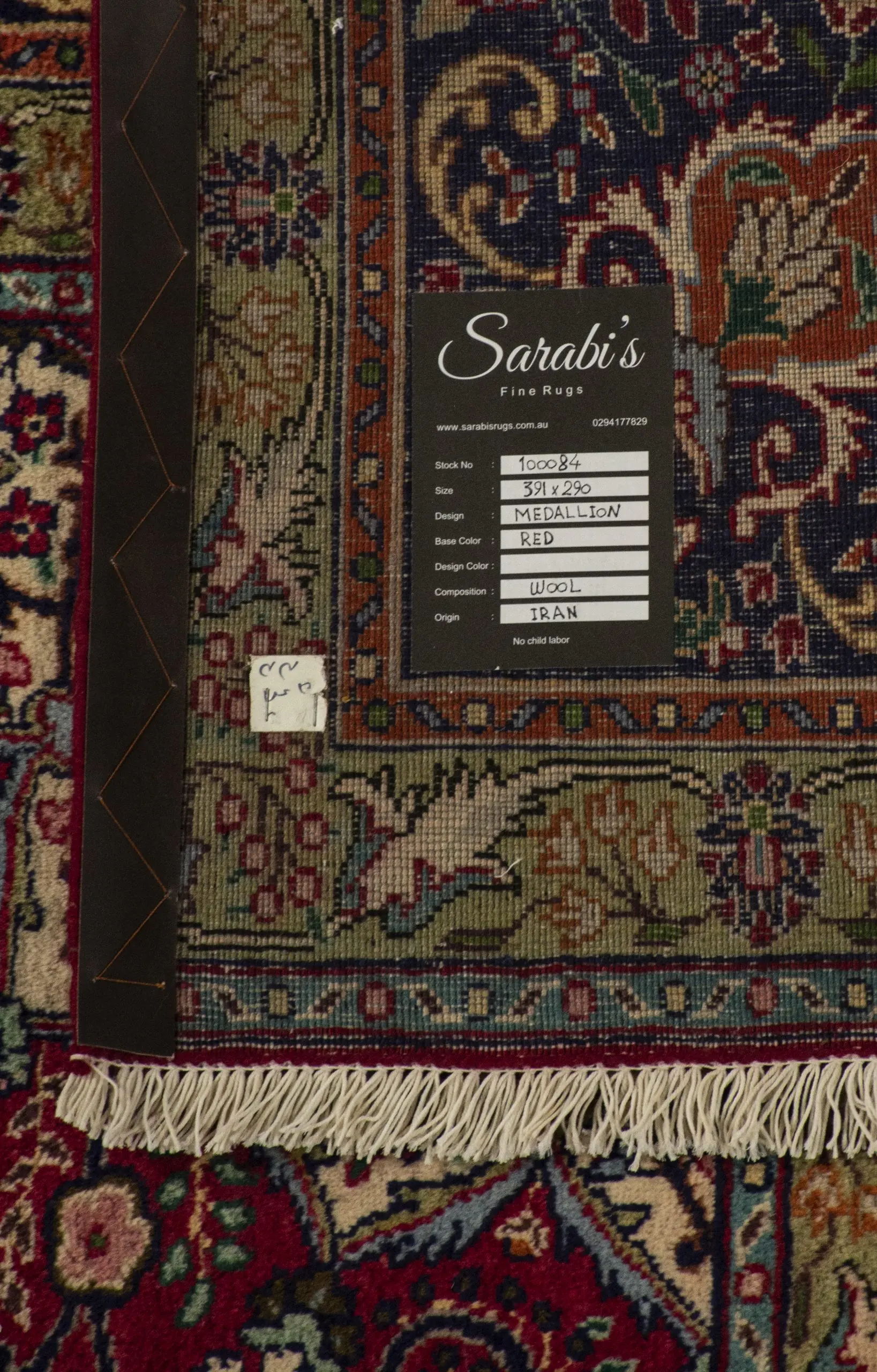 Tabriz Hand Double Knotted Rug 40 Raj 391×290