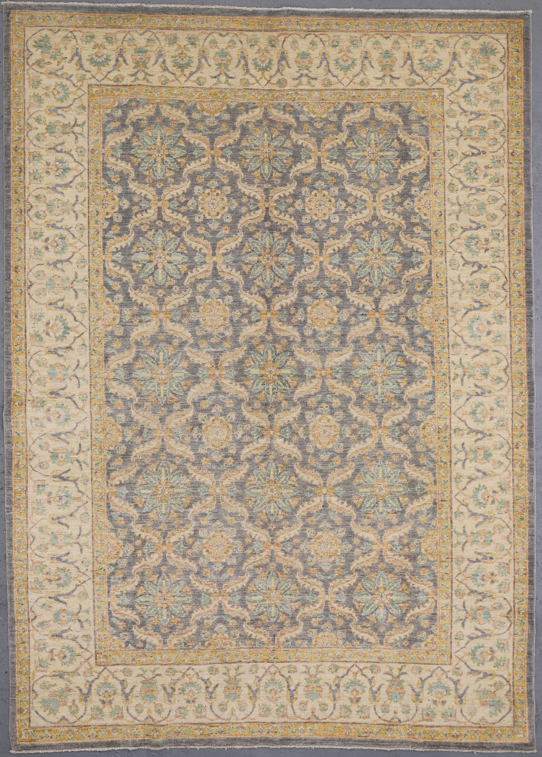 blue diamond ziegler rug, Afghan Chobi Rug 263 x 186 cm