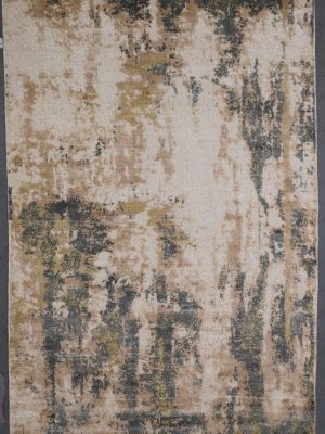 Abstract Rug Industrial Rust 296×200