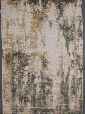 Abstract Rug Industrial Rust 296×200
