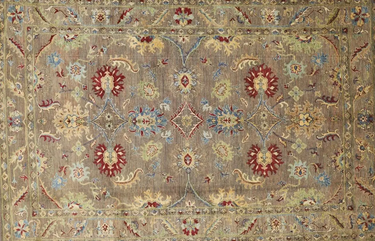 cream suzani afghan rug, Afghan Suzzani Oriental Rug 230 x 180 cm