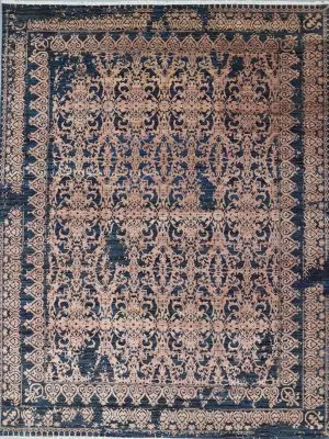 Indian Wool & Bamboo Silk Rug 360 x 276 cm