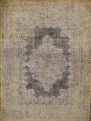 Persian Vintage Overdyed Rug Large Area 407 x 304 cm