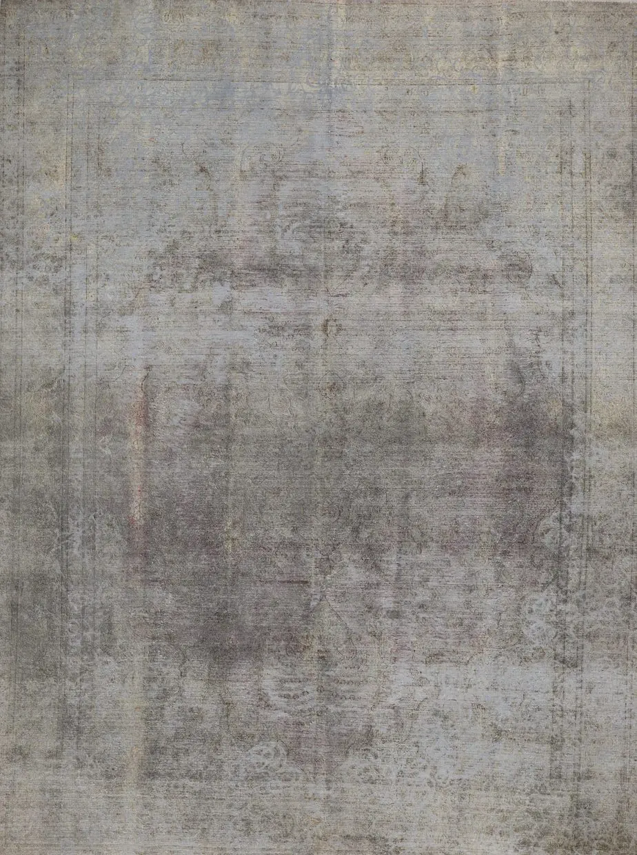 grey vintage overdyed rug, Persian Vintage Overdye Rug Grey 377 x 286 cm