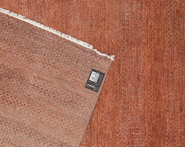 Contemporary Grass Style Rug Wool And Silk Textured Rug Red, Black 417×305