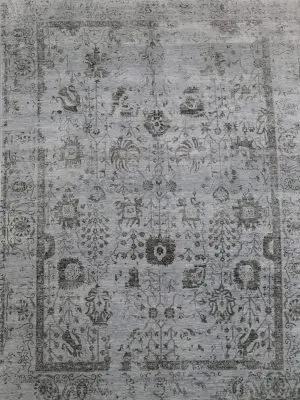 Indian Transitional Wool&Bamboo Silk Rug 362 x 273 cm