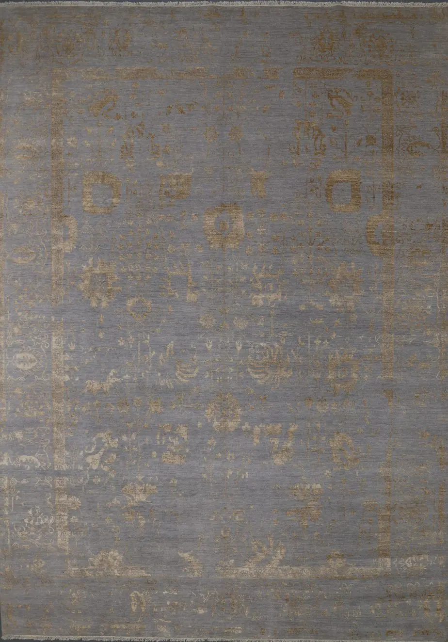 silver gold vase design rug, Indian Vase Design Rug Silver 423 x 306 cm