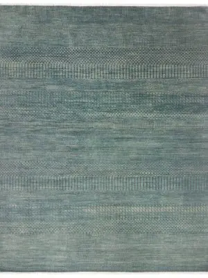 Teal BarleyTwist Hand Knotted Rug Sold (301×236)cm