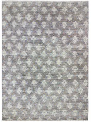 Indian Diamond Design Wool Rug 427 x 299 cm