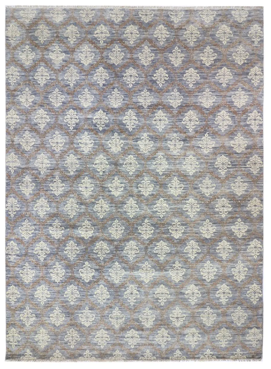 cream diamond design rug, Indian Diamond Design Wool Rug 427 x 299 cm