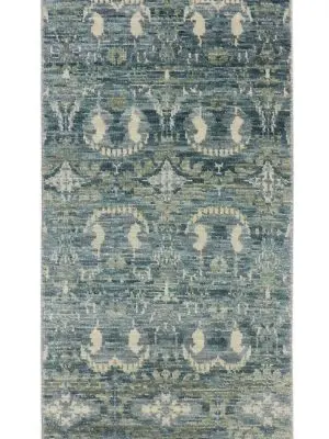 Indian Tapestry Look Hall Runner Wool 309 x 81 cm