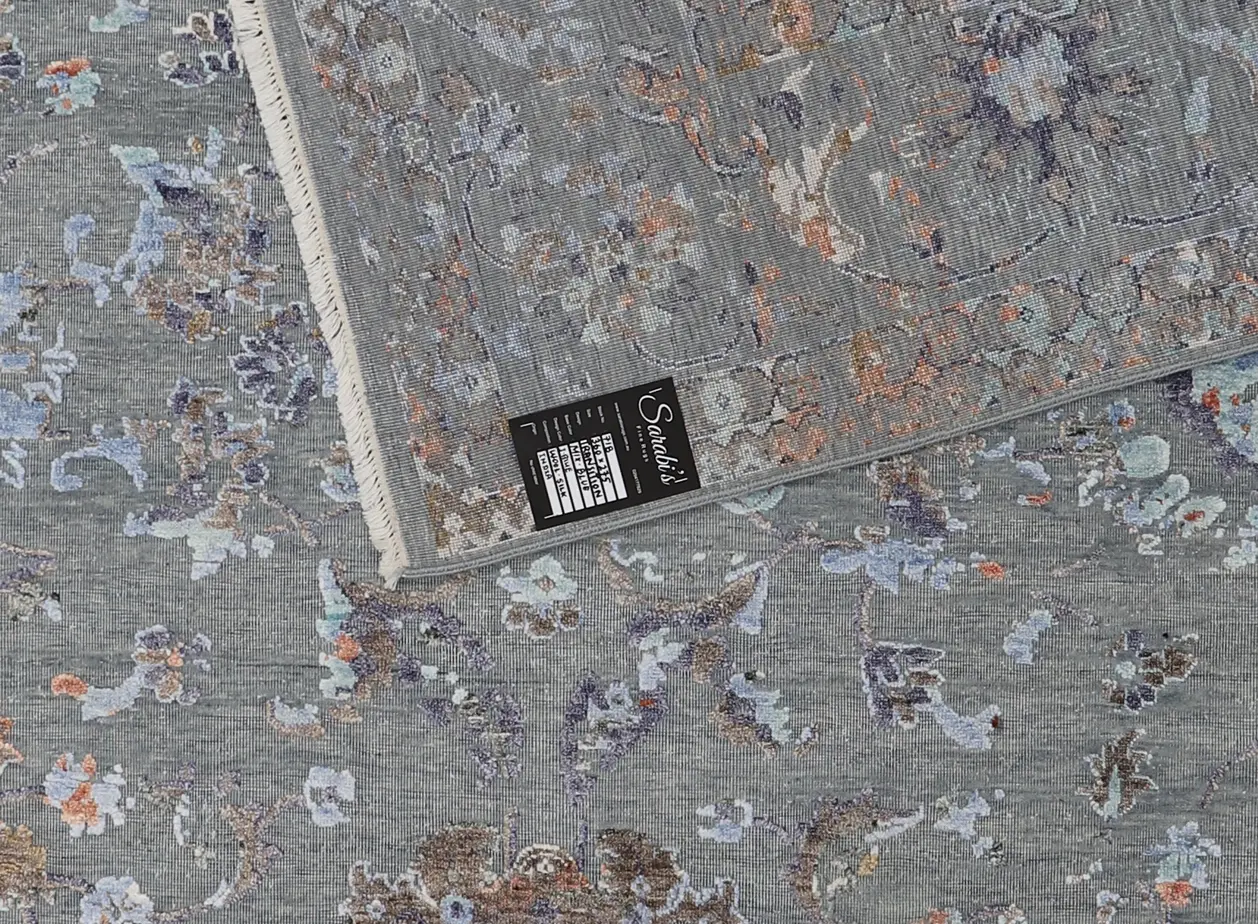 Transitional Wool Silk Rug