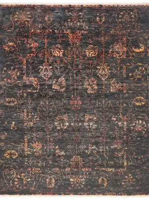 Indian Wool and Bamboo Silk Rug 300 x 247 cm