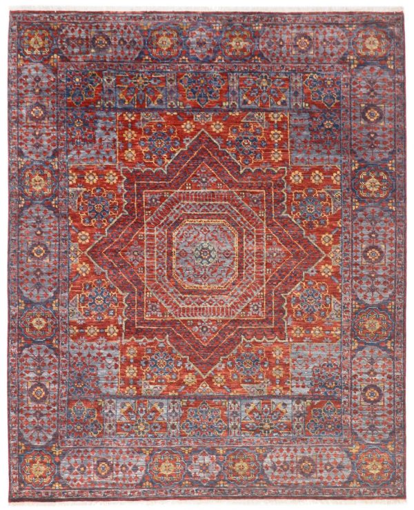 Mamluk Mosaic Pattern Rug Weg Dye India (302×247)cm( - Image 5