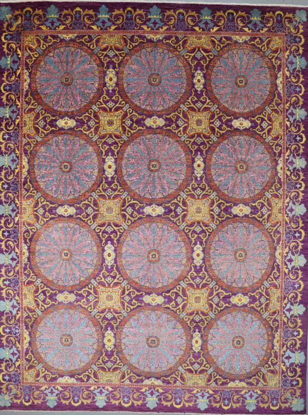Regal Tajik Hand Knotted Oriental Rug NZ Wool Afghan (380 x 277)cm