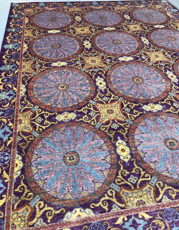 Regal Tajik Hand Knotted Oriental Rug NZ Wool Afghan (380 x 277)cm - Image 4