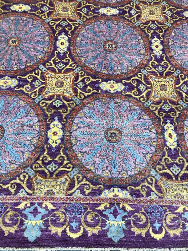 Regal Tajik Hand Knotted Oriental Rug NZ Wool Afghan (380 x 277)cm - Image 2