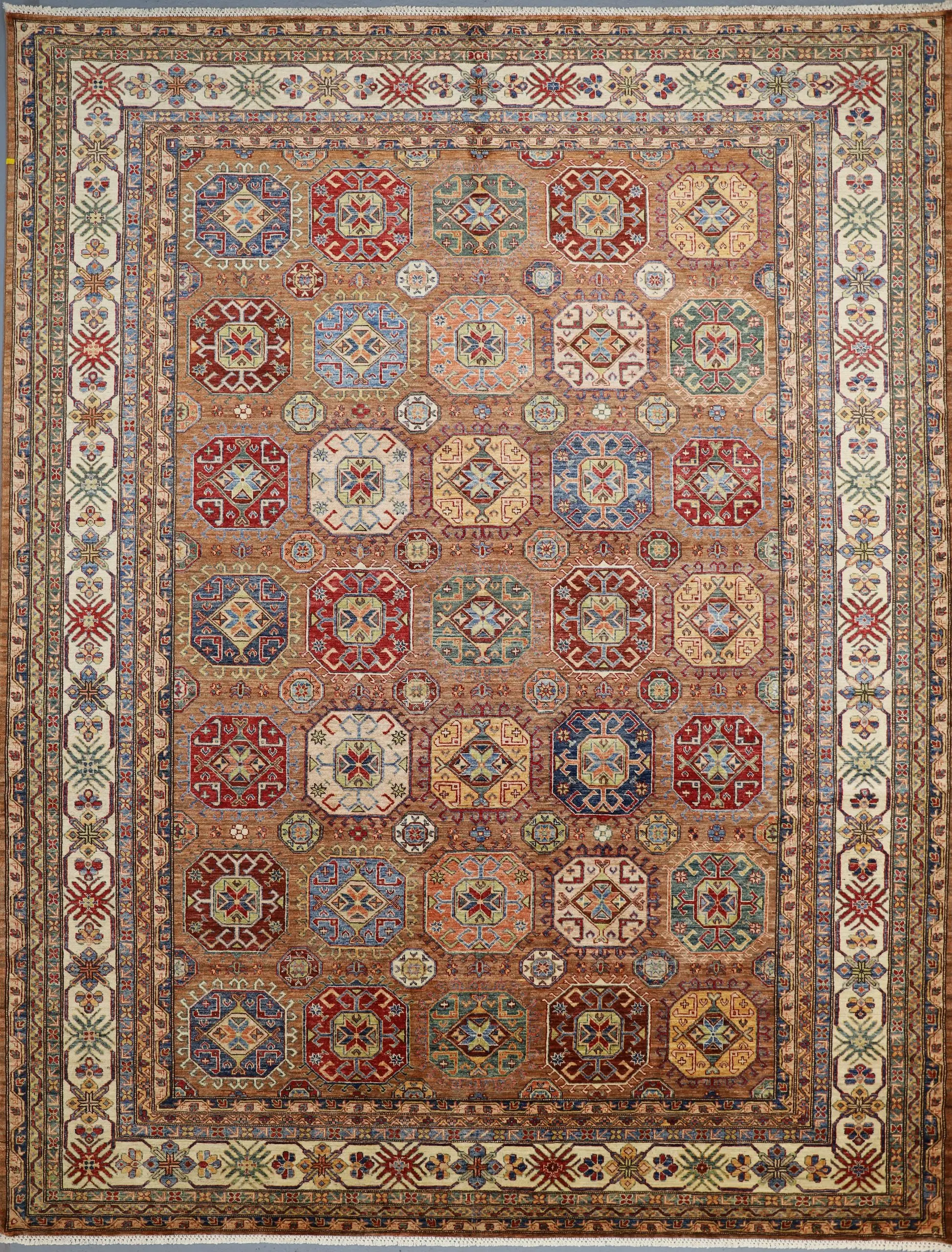 red kazak lamb wool rug, Afghan Kazak Rug 396 x 308 cm