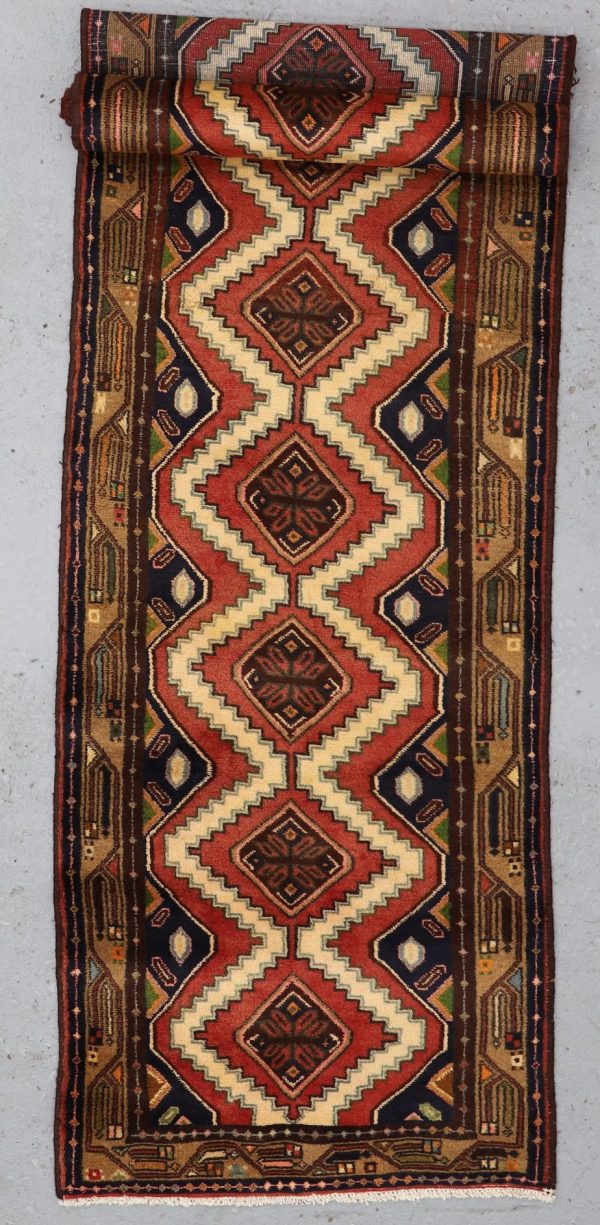 Hamedan Persian Runner Tribal Wool (289×80)cm