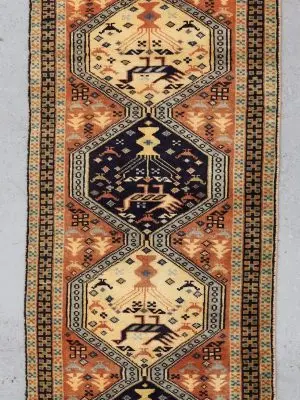 Ardebil Vintage Persian Wool Runner 281 x 73 cm