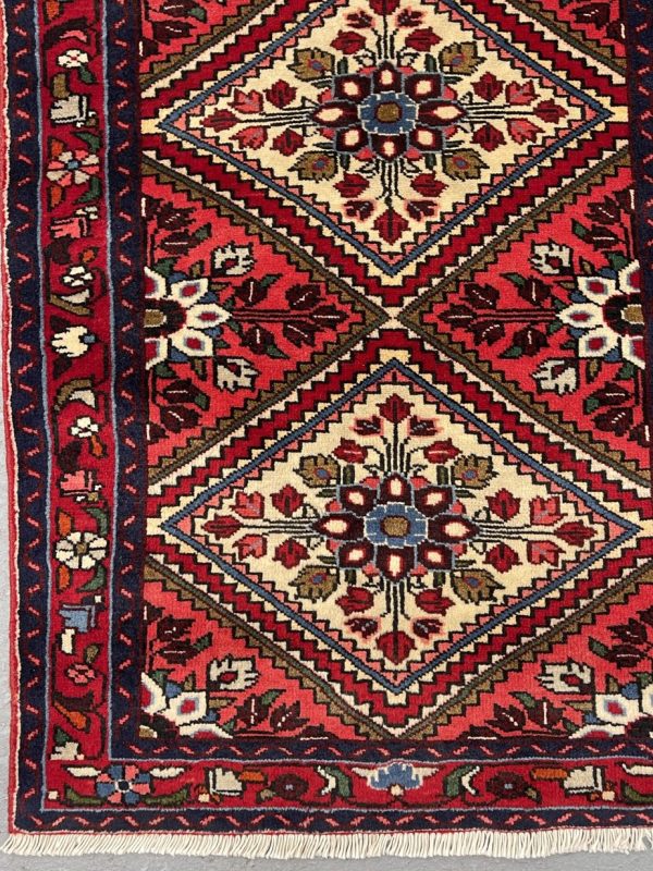Farahan Vintage Persian Runner German Dye Soft wool Iran (351×73)cm