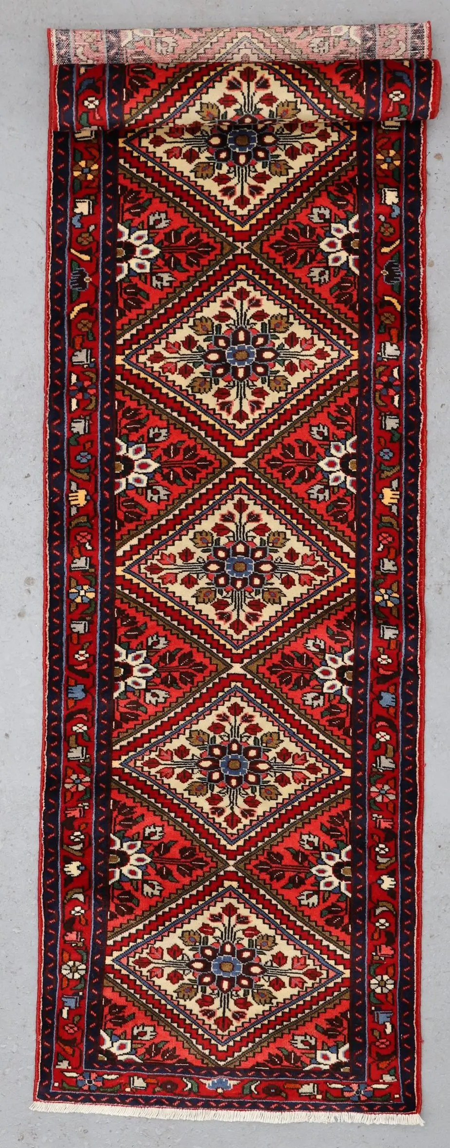 red farahan vintage runner, Farahan Vintage Persian Runner 351 x 73 cm