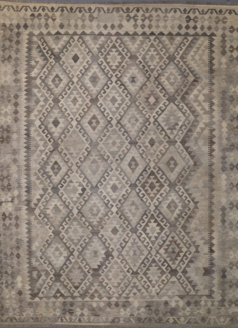 natural grey chobi kilim rug, sarabi fine rugs