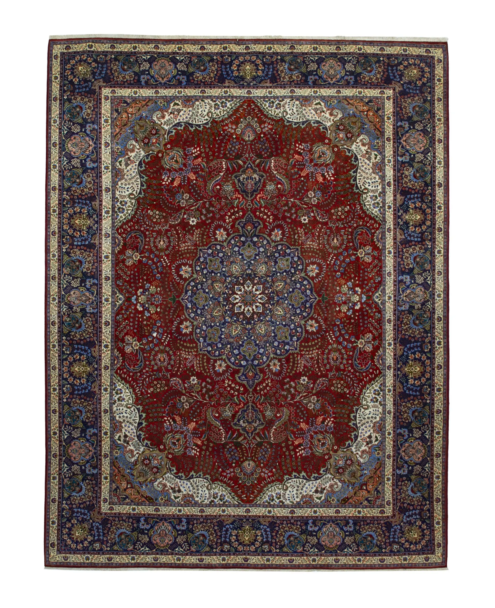 red tabriz persian rug, sarabi fine rugs