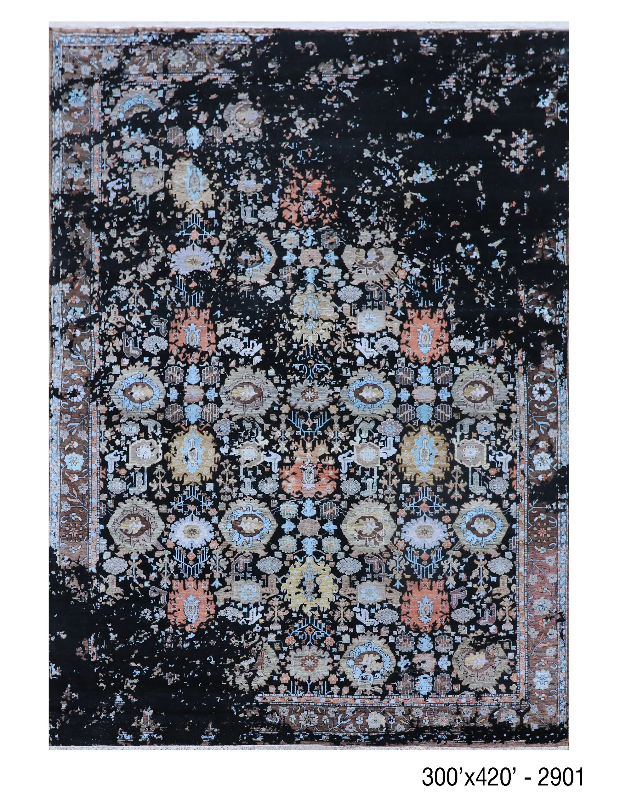 blue transitional wool rug, Timeless Elegance Rug