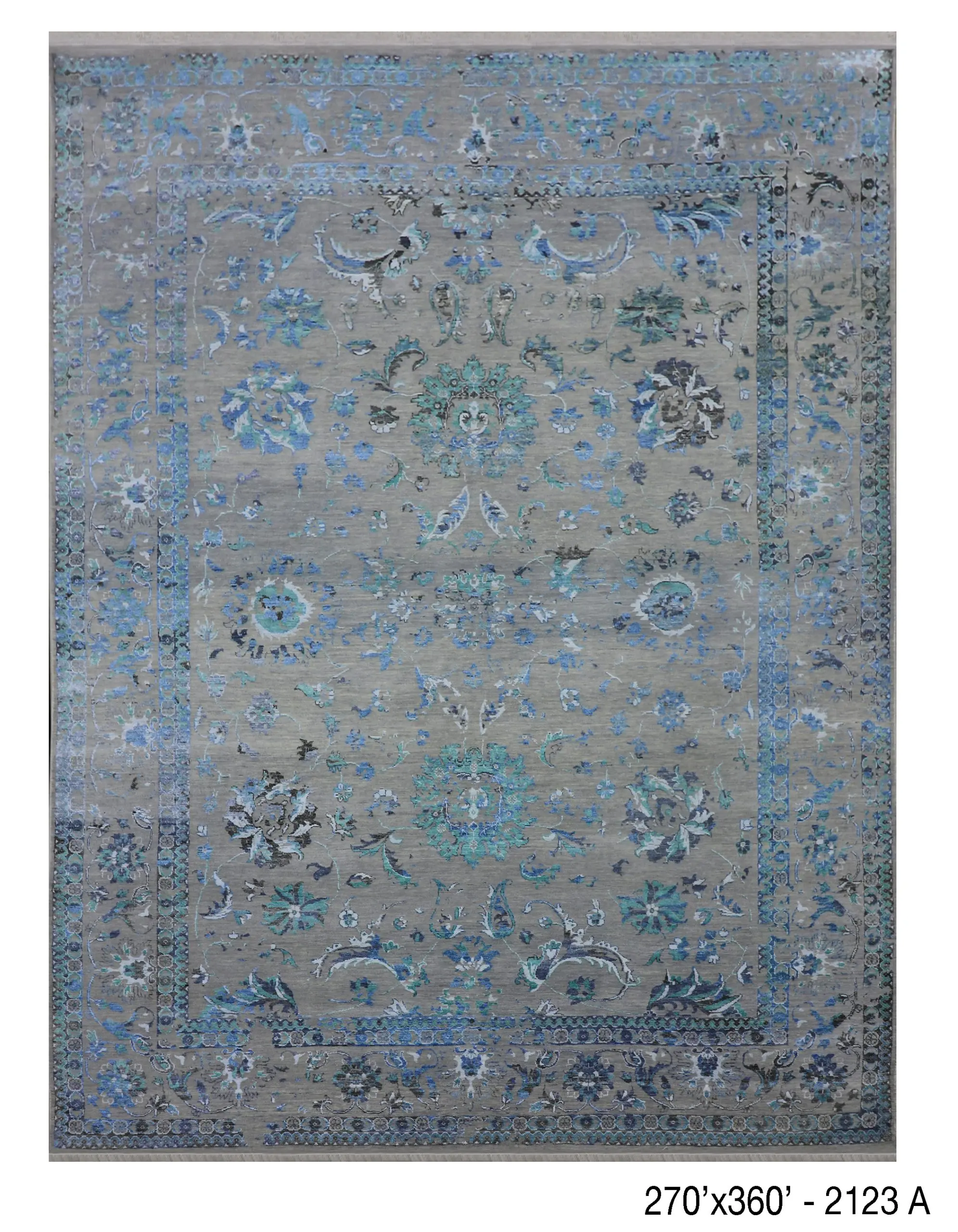 turquoise transitional rug, Transitional Rug