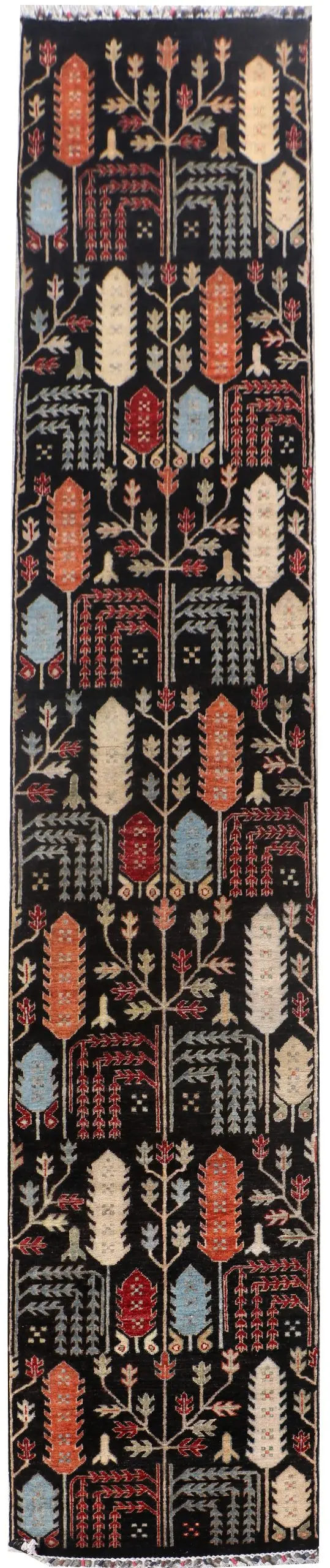 asphalt black afghan runner, Asphalt Black Runner 419 x 72
