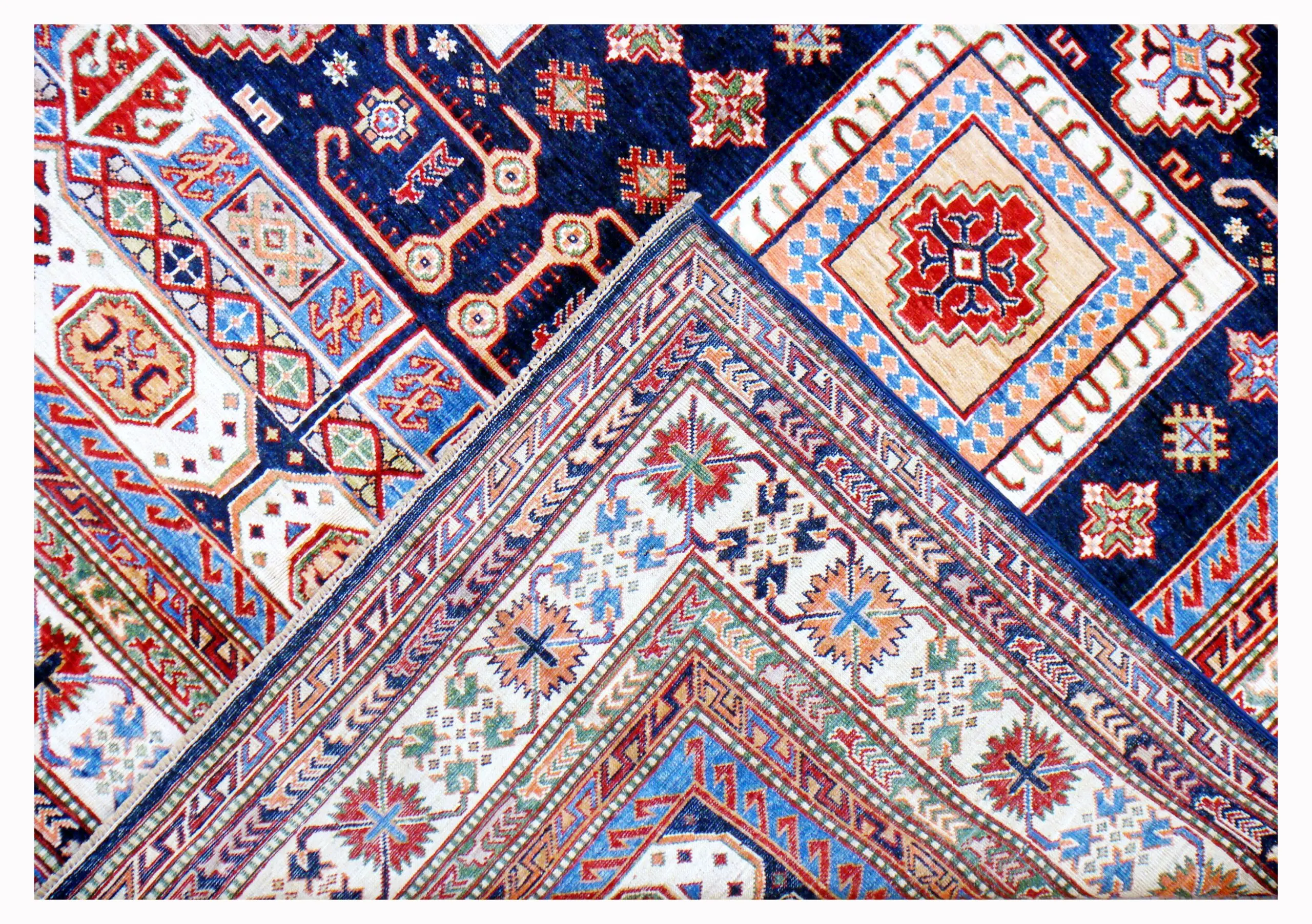 Afghan Kazak Rug 306 x 248 cm