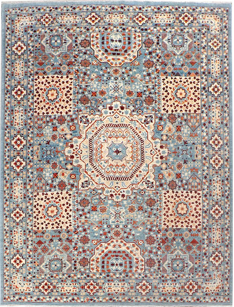 cream mamluk afghan rug, Mamluk