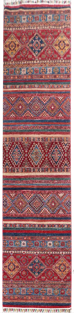 red khorjin afghan runner, Khorjin Runner