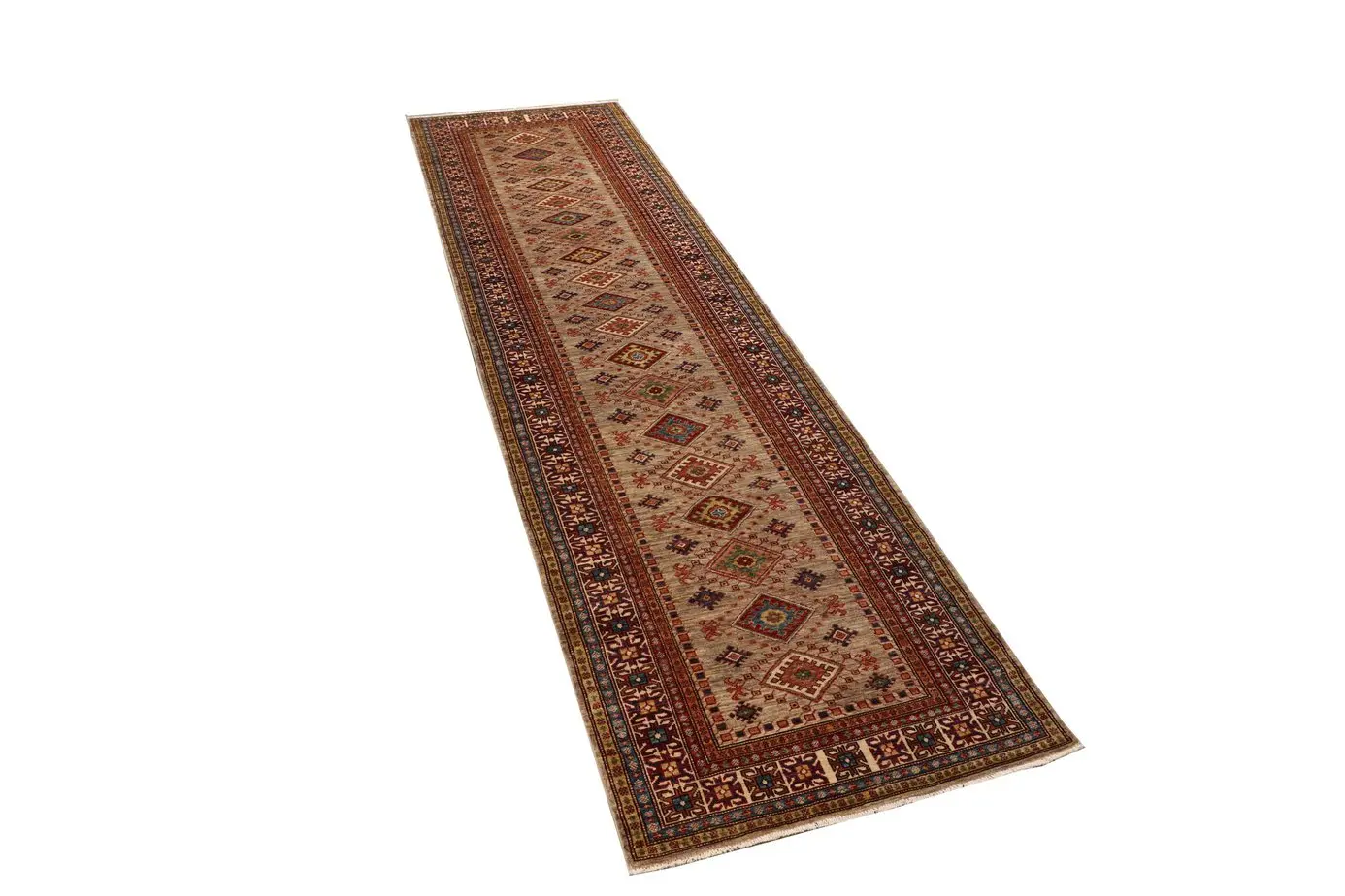 Afghan Kazak Runner 394 x 104 cm