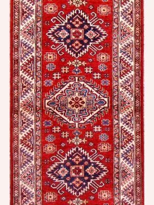 Red Super Kazak Runner