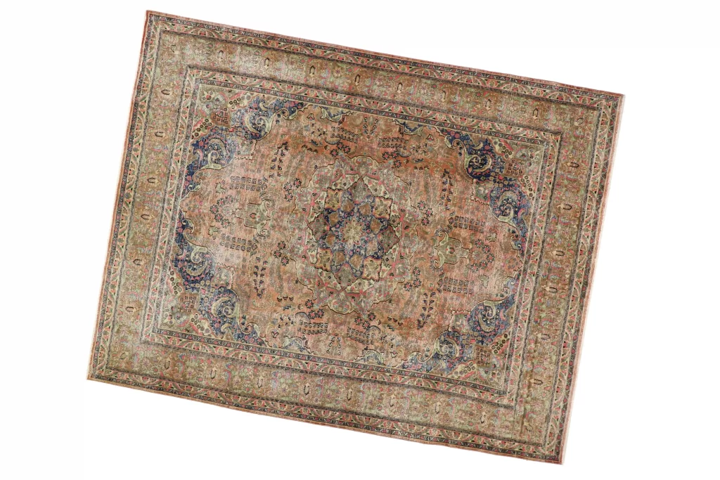 Peachy Rustic Rug Peachy Vintage Overdyed Rug - 387 x 296 - Sarabi's Fine Rugs