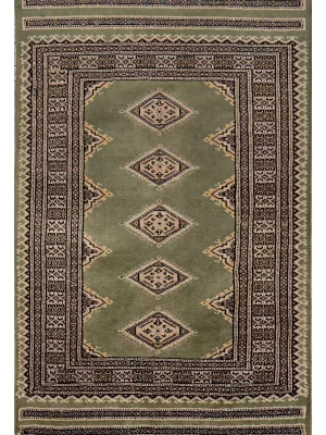 Kashmiri Green Rug - 120 x 76