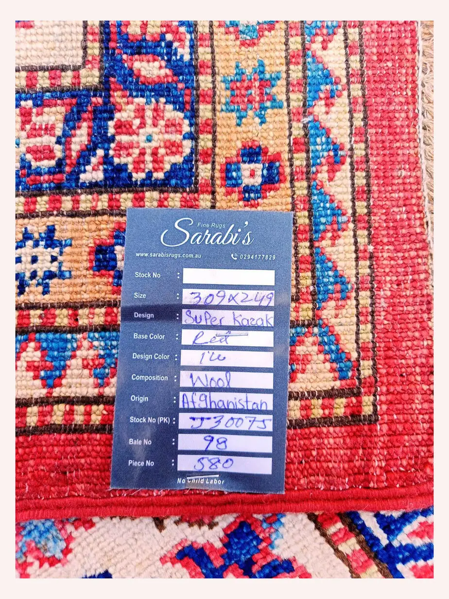 Super Kazak Rug – 309 x 249