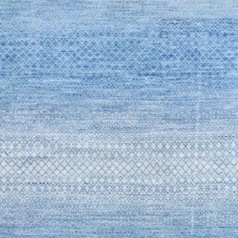 Aqua Rainbow Rug - 438 x 306 cms, aqua rainbow rug, close-up detail 1