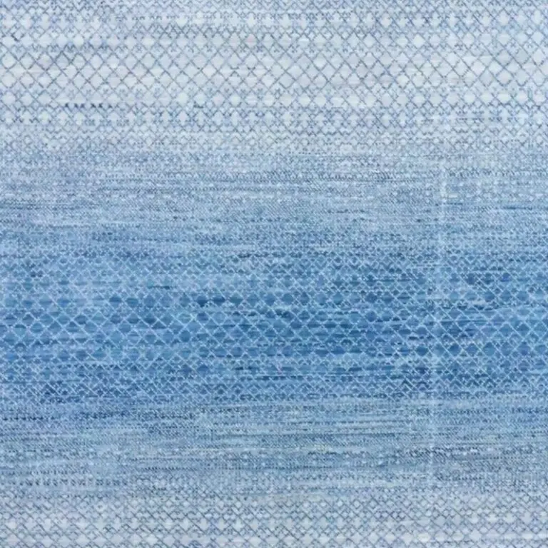 Aqua Rainbow Rug - 438 x 306 cms, aqua rainbow rug, close-up detail 2