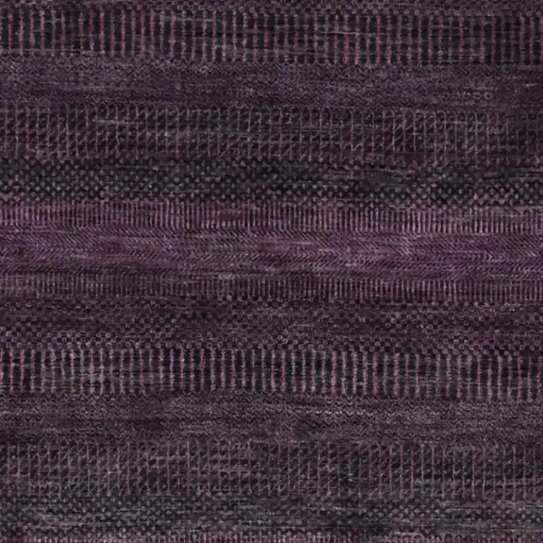 Black Violet Grass Rug - 239 x 173, black violet grass rug, close-up detail 1