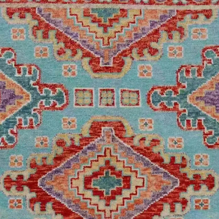 Abshari Rug - 236 x 171, blue abshari rug, close-up detail 1