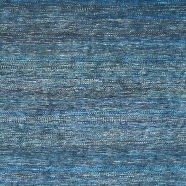 Deep Water Grass Rug - 334 x 326 cms, blue charcoal grass rug, close-up detail 2