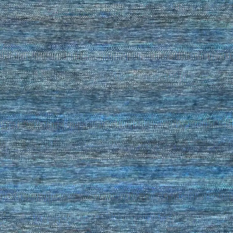 Deep Water Grass Rug - 334 x 326 cms, blue charcoal grass rug, close-up detail 3