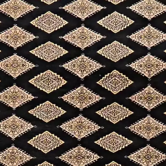 Kashmiri Rug - 243 x 150, blue kashmiri rug, close-up detail 2