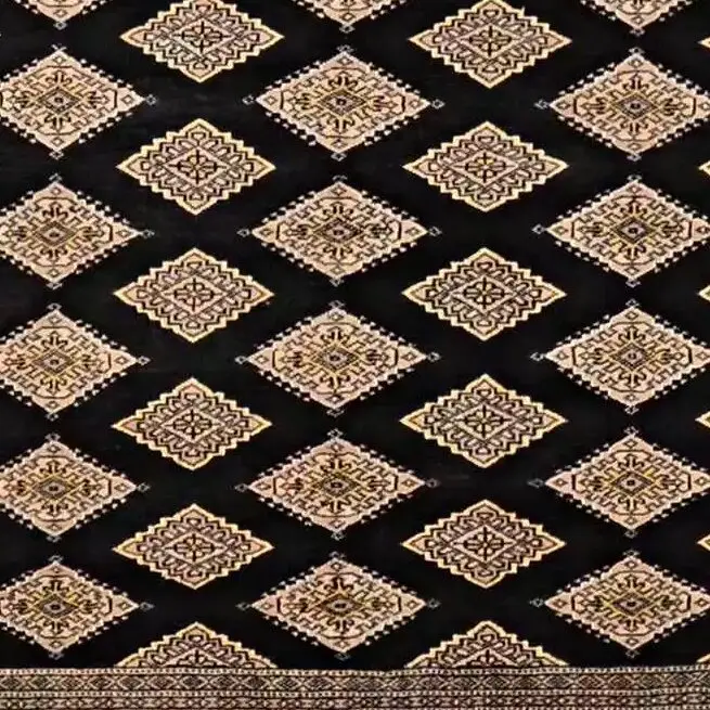 Kashmiri Rug - 243 x 150, blue kashmiri rug, close-up detail 3