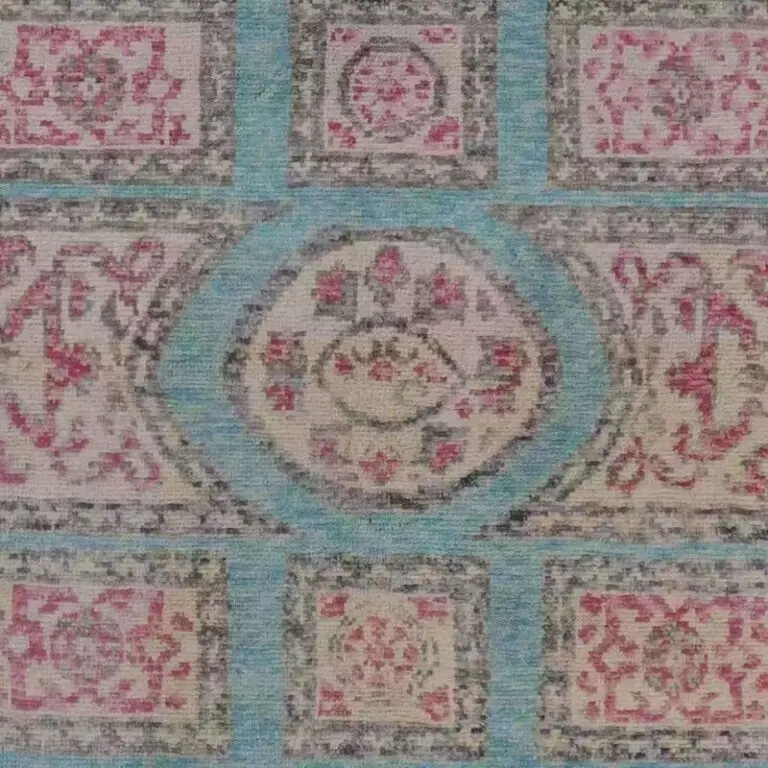 Abshari Rug - 238 x 167, blue sarasar abshari rug, close-up detail 2